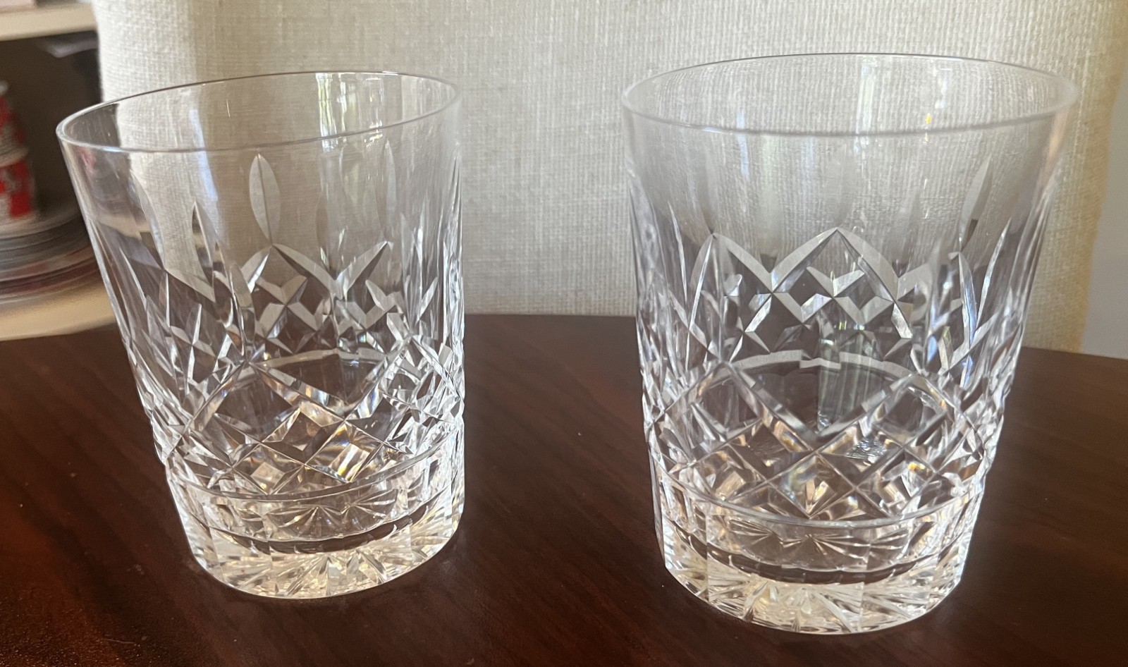 Set of 2 Waterford LISMORE 4 3/8\ Set of 2 Waterford LISMORE 4 3/8\