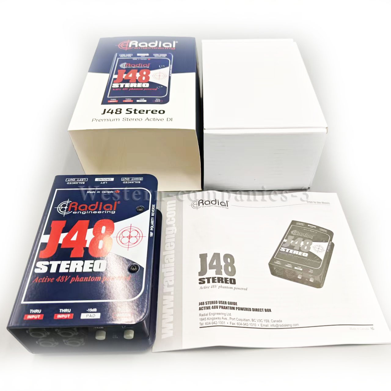 Radial Engineering J48 Active 48V Phantom Powered Direct Box