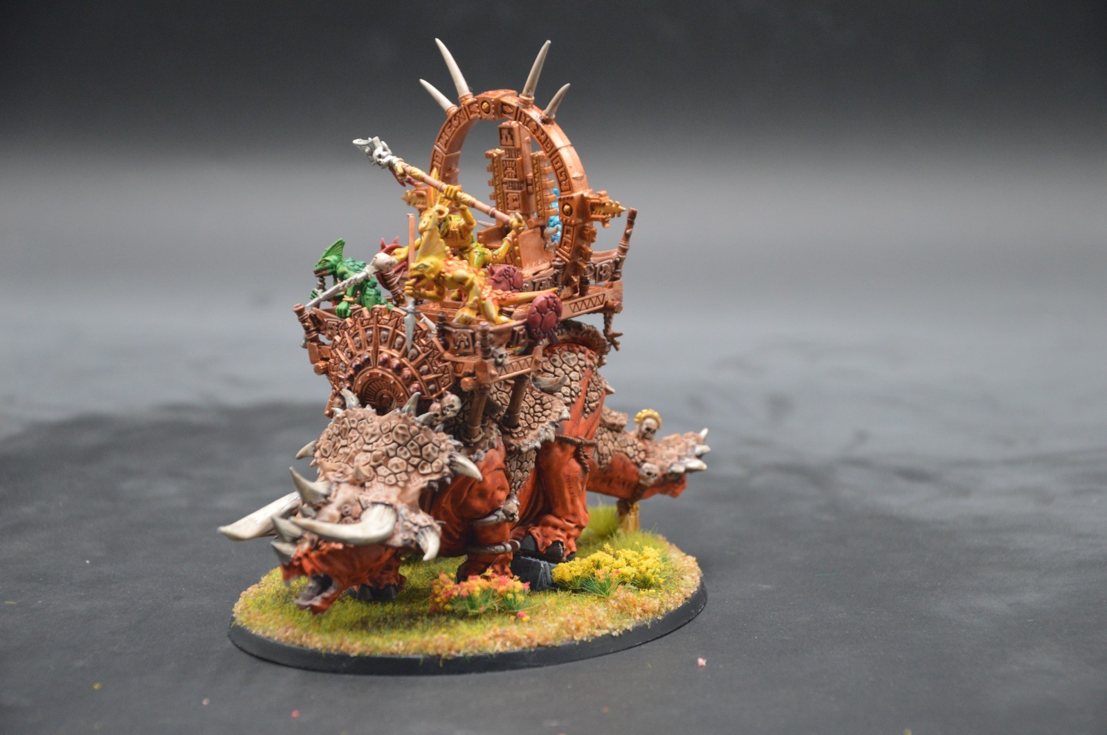 Warhammer AOS Seraphon Stegadon Engine of the Gods *Painted* Lot1