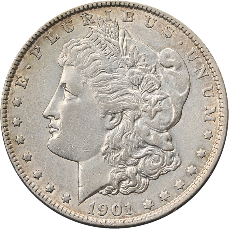 1901-P Morgan Silver Dollar Nice AU Details Decent Eye Appeal Nice Strike