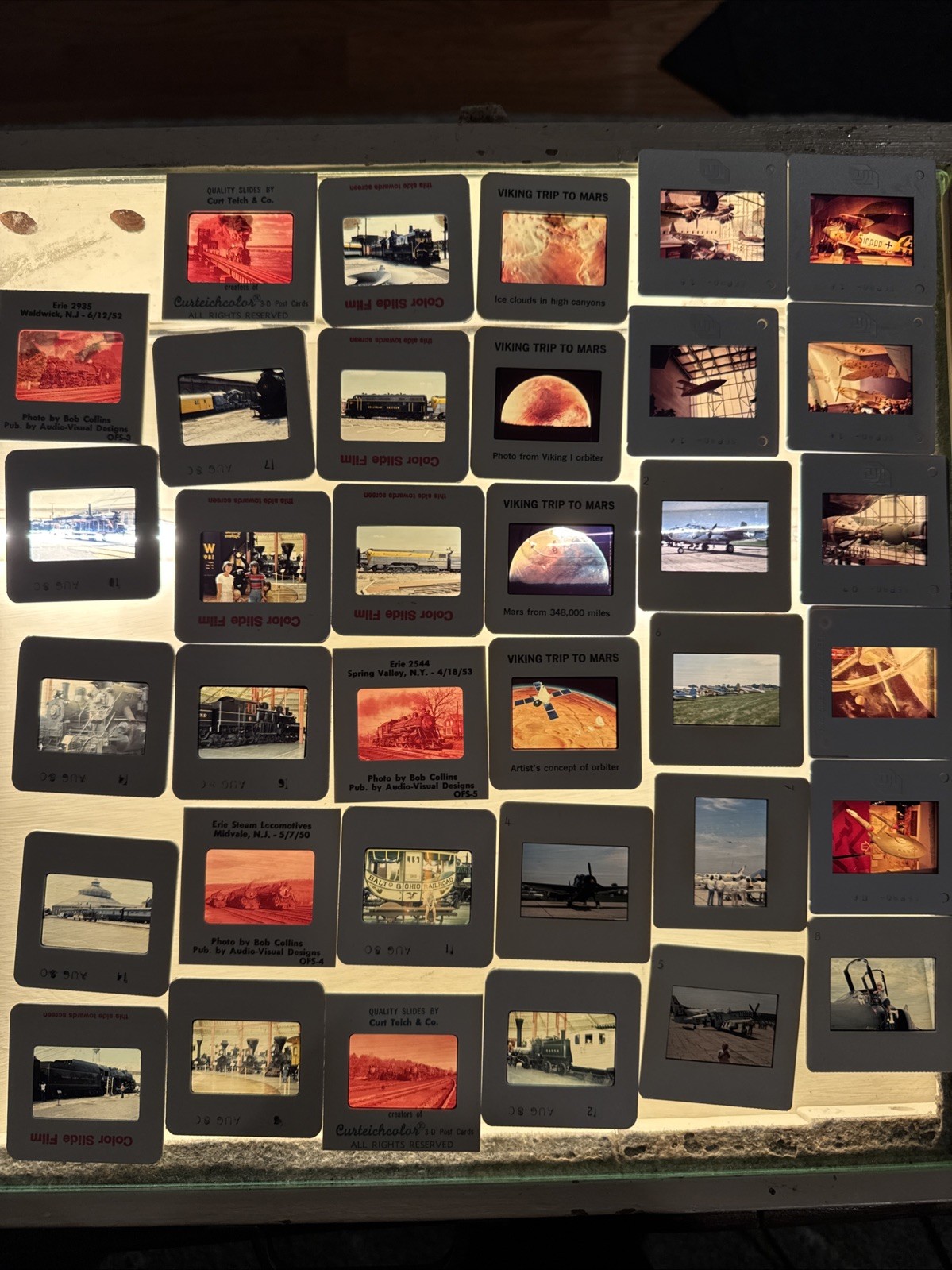 1980 Original Color Train/Railroad Slides, Air And Space Museum Slides Assorted 1980 Original Color Train/Railroad Slides, Air And Space Museum Slides Assorted