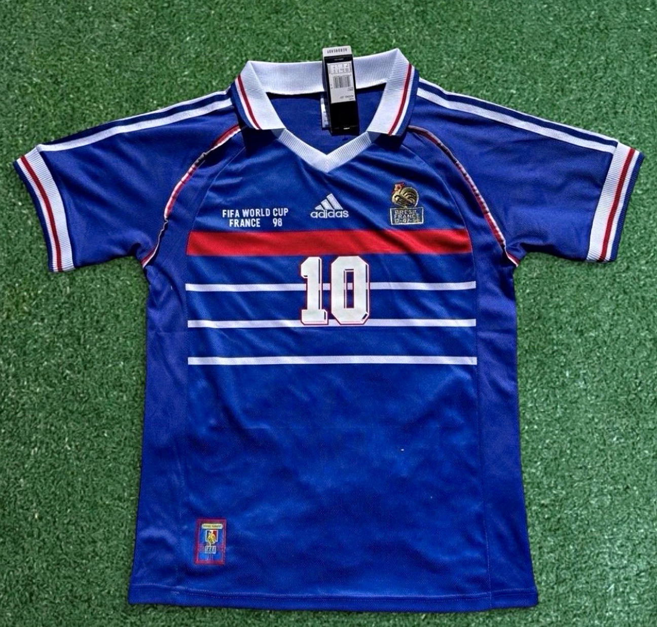 Zinedine Zidane France 1998 retro World Cup Jersey  Brand new Size:Large