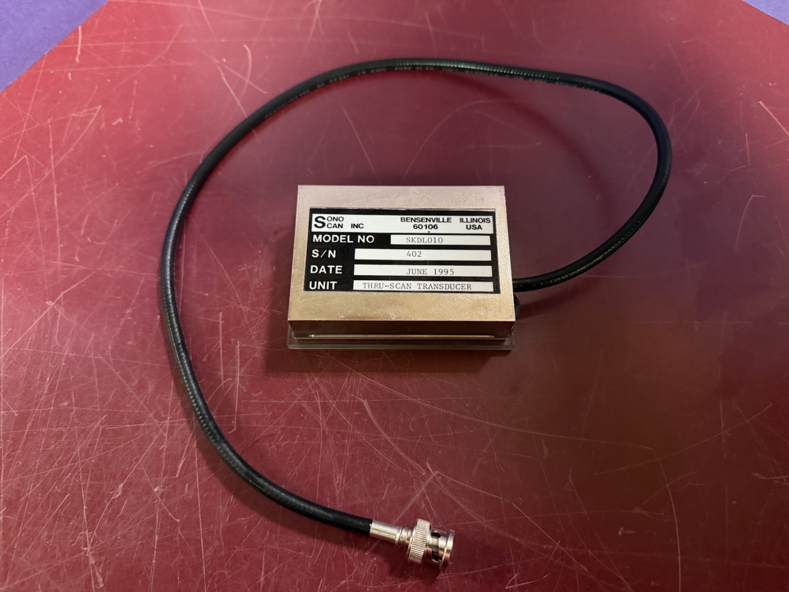 AS IS UNTESTED Sonoscan SKDL010