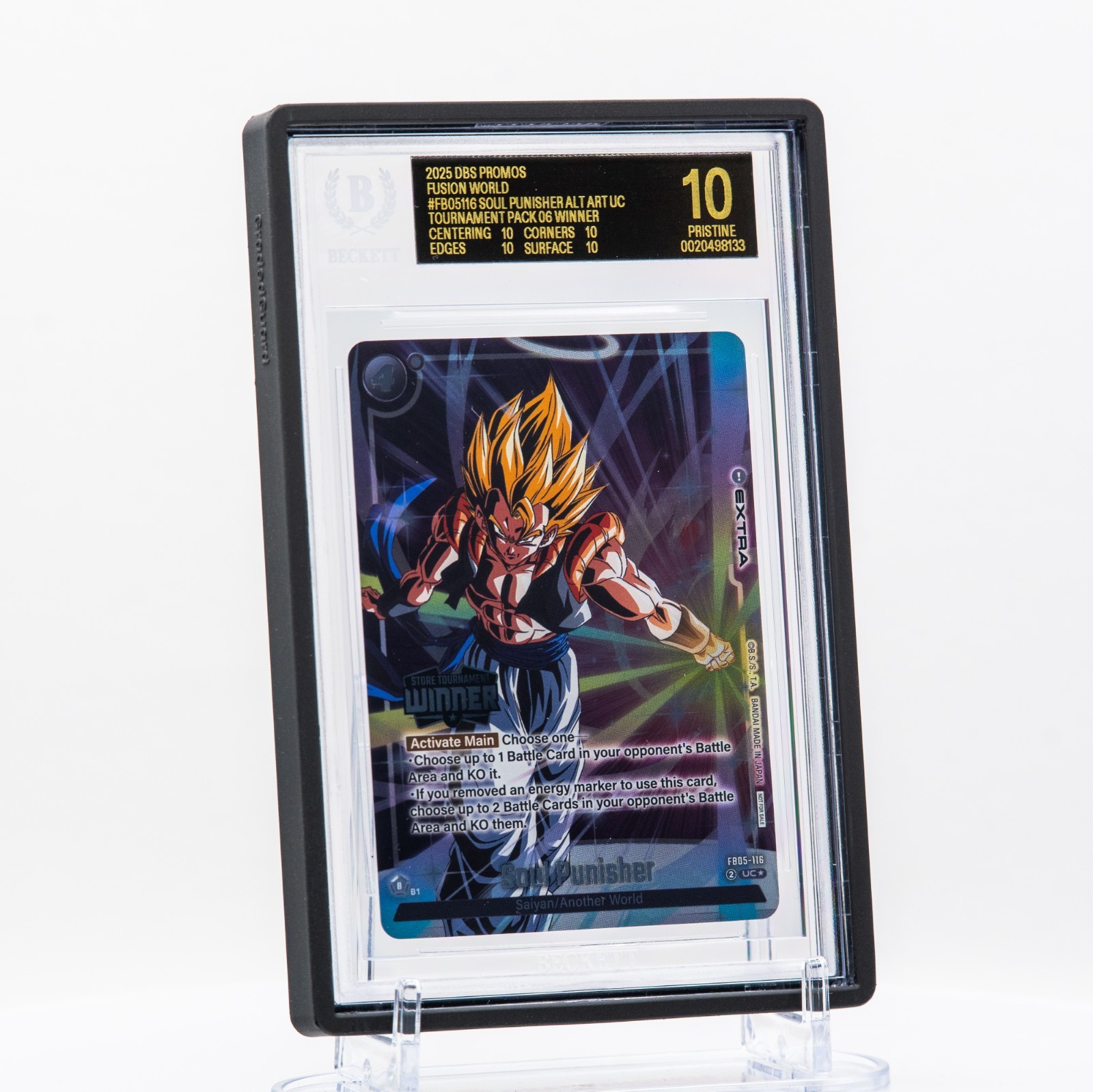 Dragon Ball FB05-116 Soul Punisher Tournament Winner BGS 10 BLACK LABEL POP 2