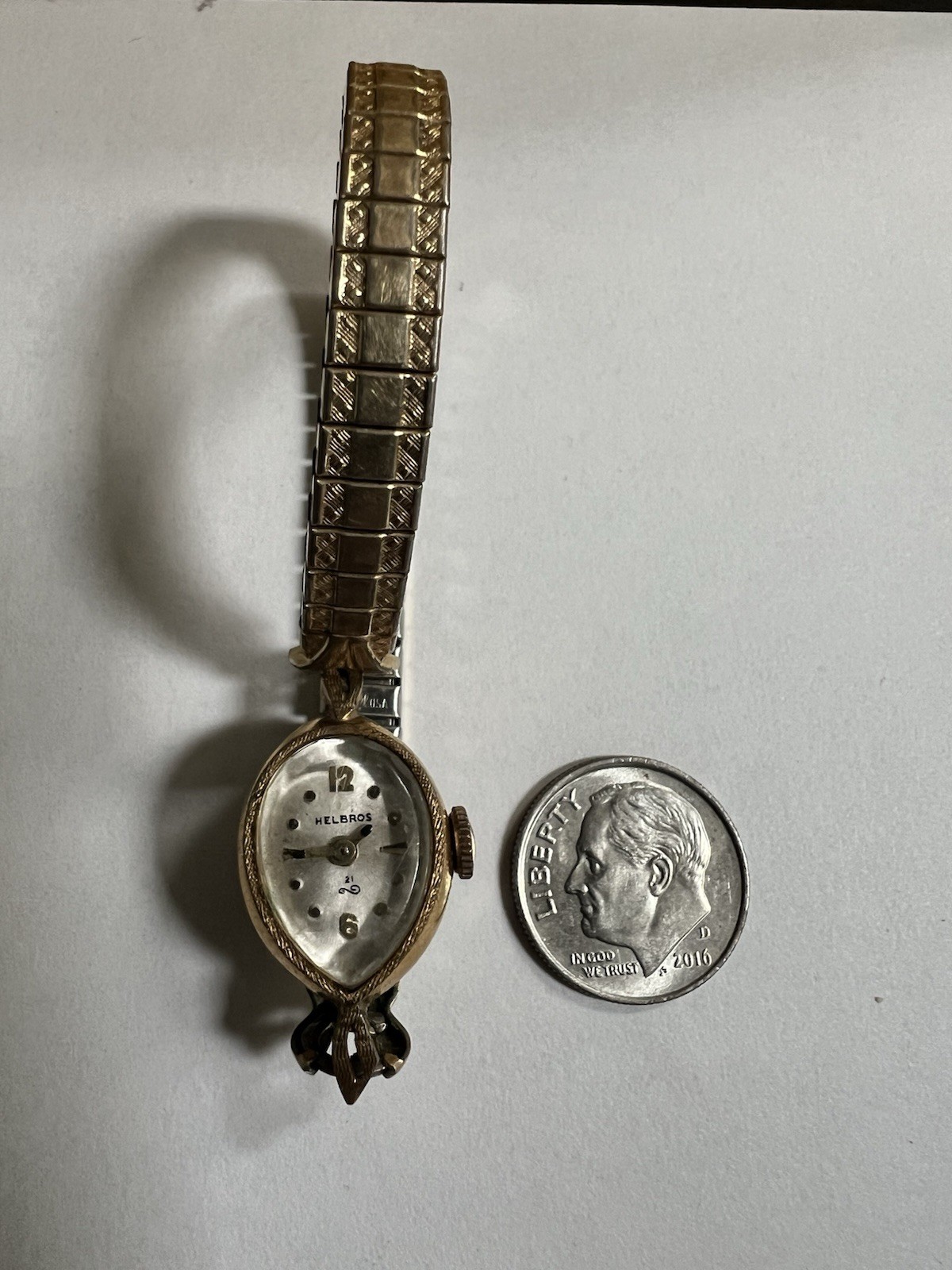 Helbros Women’s Watch Vintage Teardrop Bezel Helbros Women’s Watch Vintage Teardrop Bezel