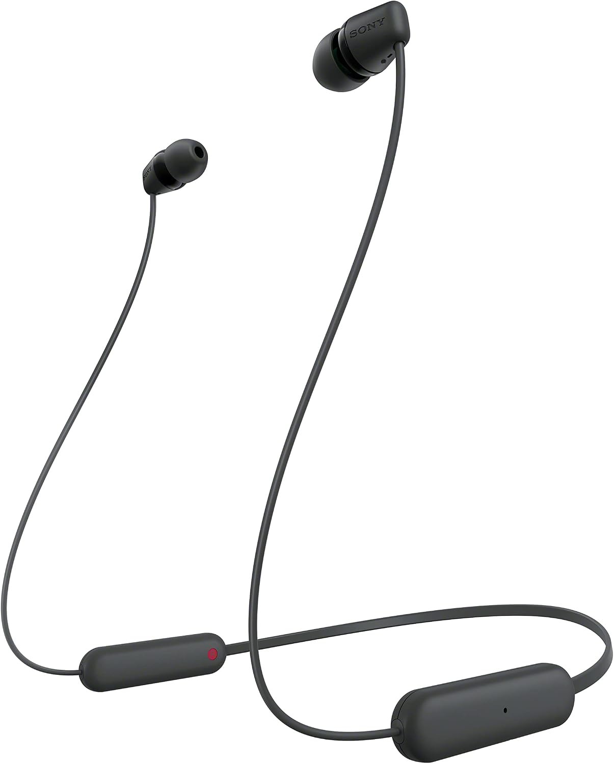 Sony WI-C100 Wireless in-Ear Bluetooth Headphones with Built-in Microphone,Black