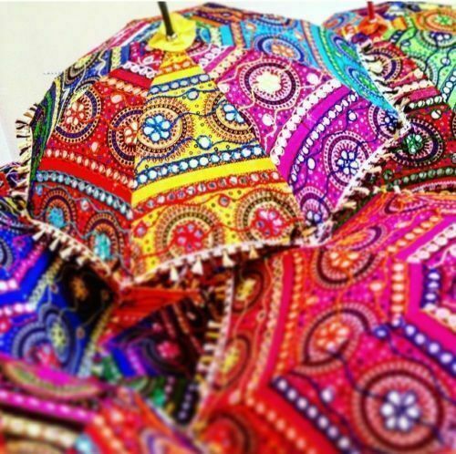10 Pc Wedding Decorative Indian Women Sun Shade Umbrella Mehndi Decoration Home