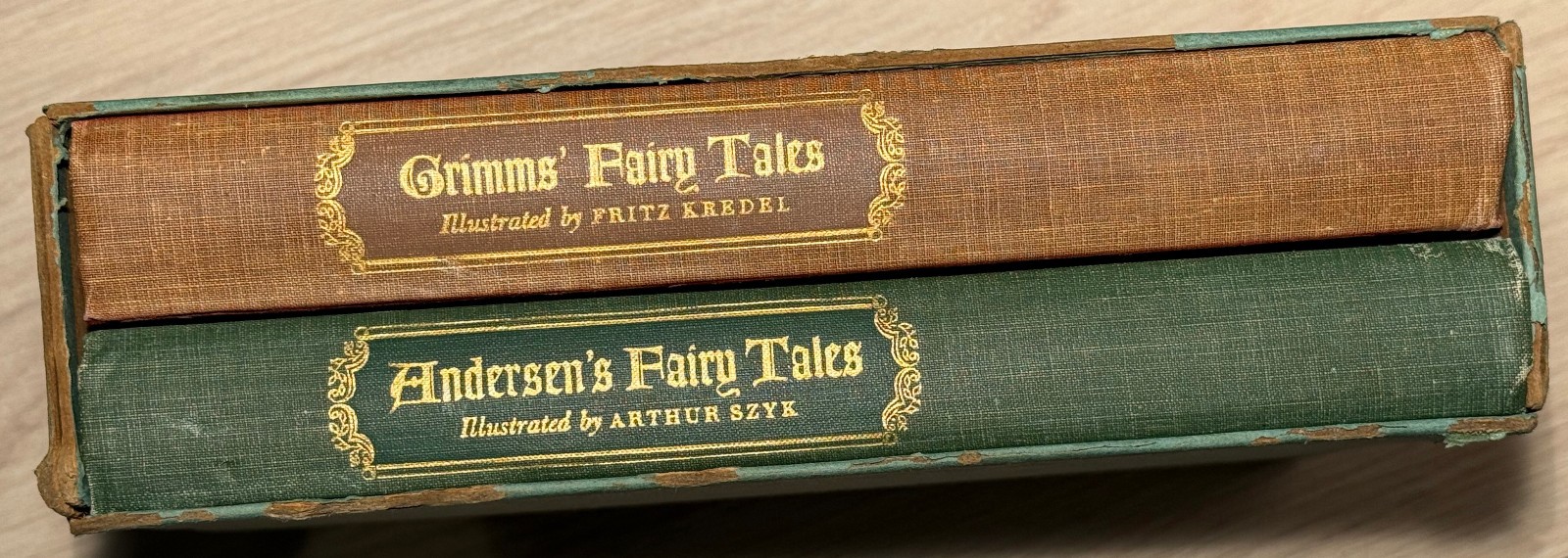 Vtg 1945 Grimm’s & Andersen’s Fairy Tales Illustrated by Kredel & Szyk-2 Volumes