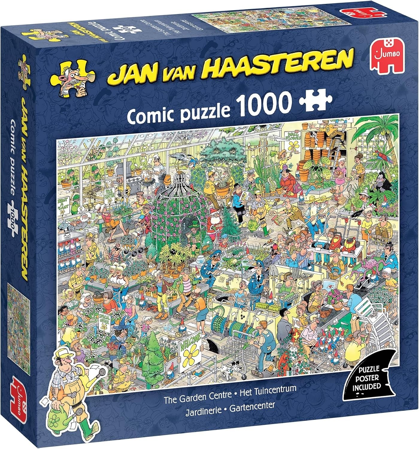 NEW SEALED Jumbo 60423 Jan van Haasteren The Garden Center 1000 Pc Jigsaw Puzzle NEW SEALED Jumbo 60423 Jan van Haasteren The Garden Center 1000 Pc Jigsaw Puzzle