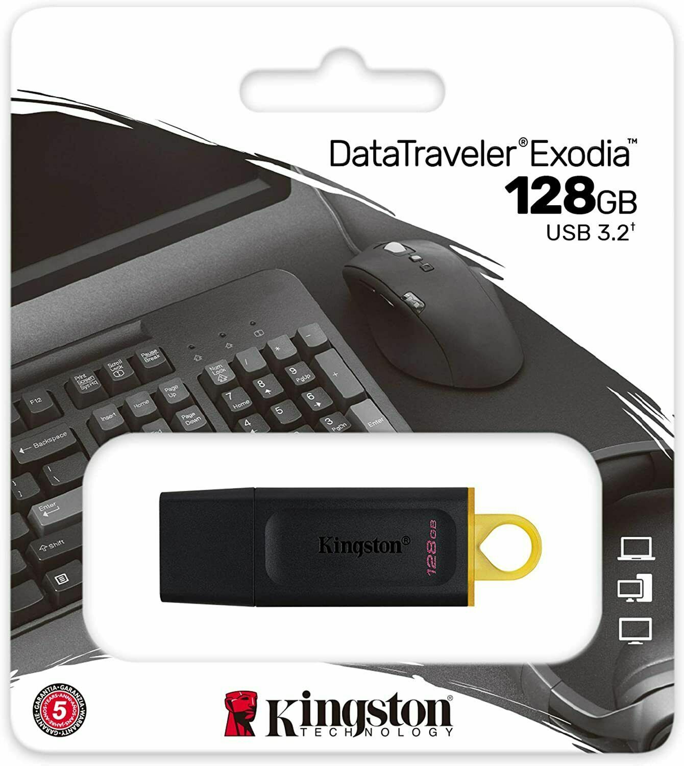Kingston 128GB DataTraveler Exodia USB 3.2 Flash Drive Thumb/Pen/Jump/USB Stick