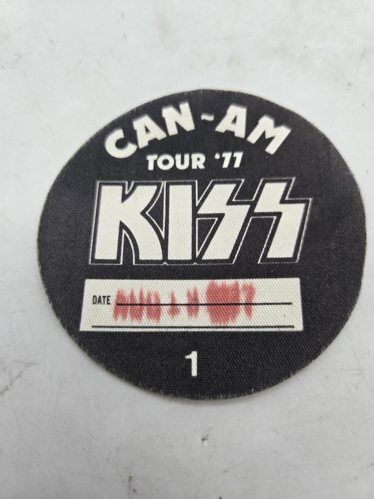 KISS Original 1977 CAN-AM Tour Backstage Concert Pass RARE ..