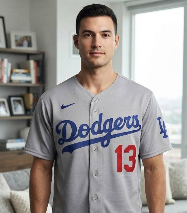Max Muncy Los Angeles Dodgers #13 Mens Gray Jersey Full Size New 2026