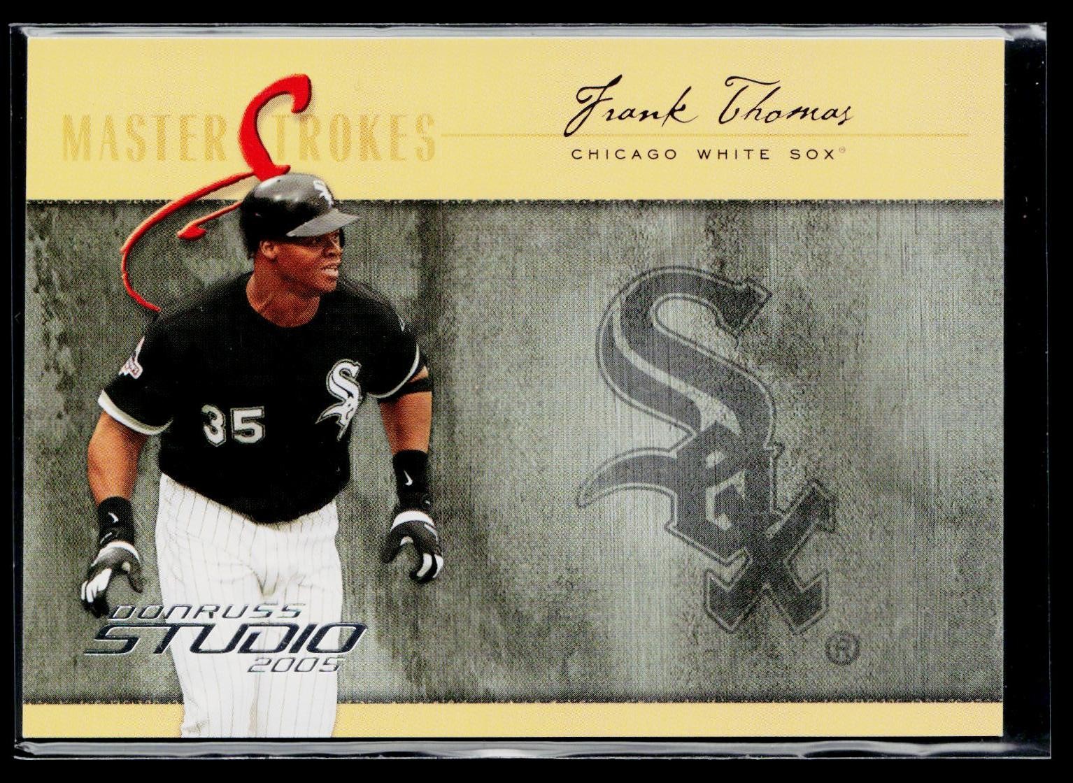 2005 Donruss Studio #MS-18 Frank Thomas Masterstrokes #/750 2005 Donruss Studio #MS-18 Frank Thomas Masterstrokes #/750