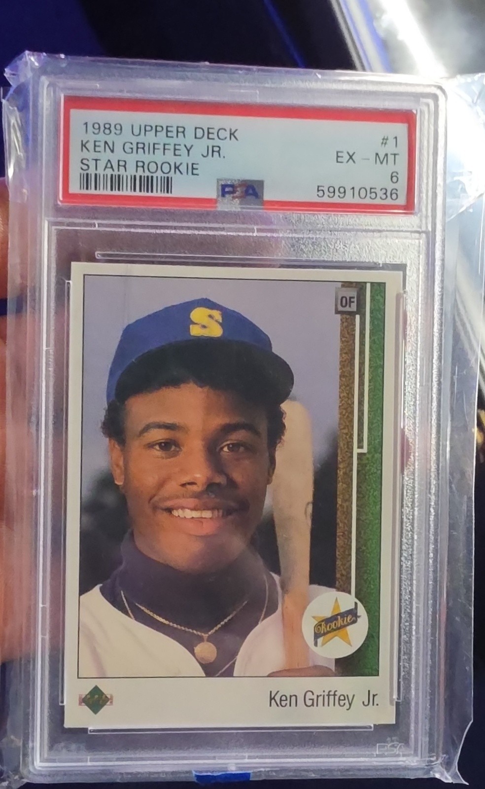 1989 Upper Deck - Star Rookie Ken Griffey Jr #1 (RC) 1989 Upper Deck - Star Rookie Ken Griffey Jr #1 (RC)