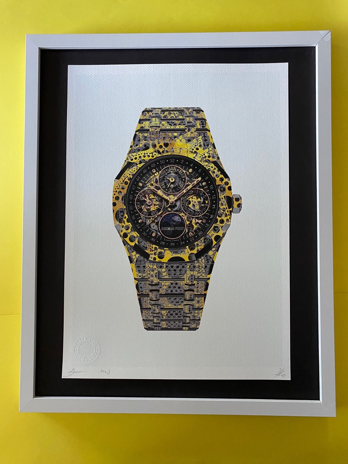 Death NYC LG Framed 16x20in Pop Art Original Certified / Audemars Piguet 2