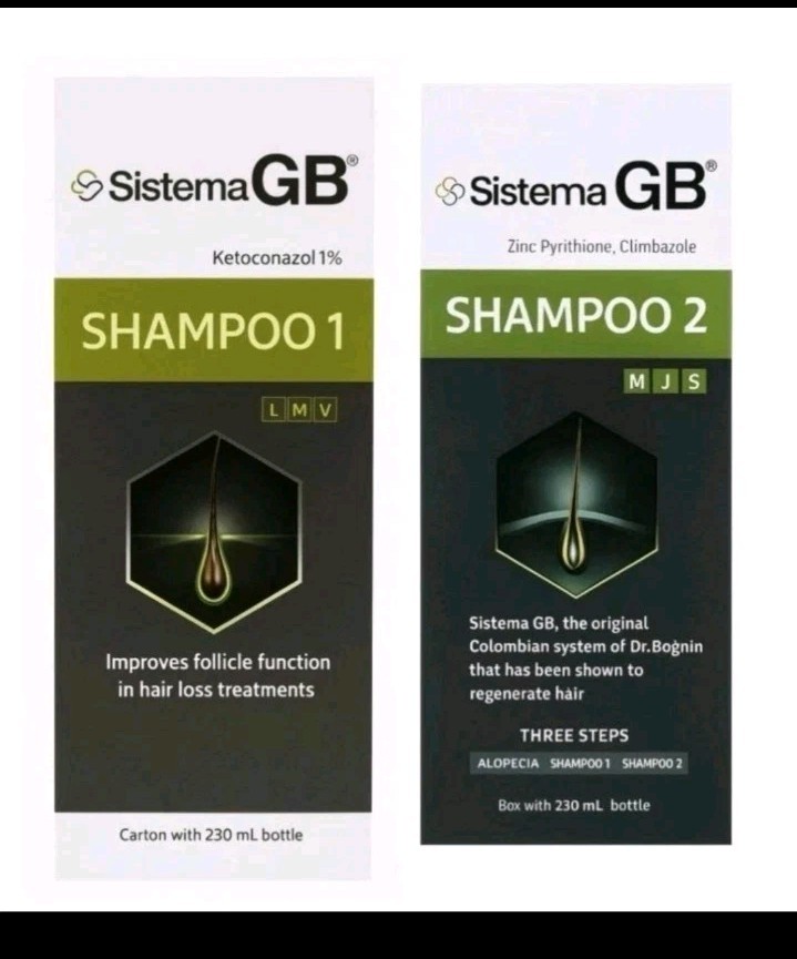 2x Pack Sistema Gb 1 -2 Shampoo For Hair Loss Treatment Combo DEAL TWO BOXES 2x Pack Sistema Gb 1 -2 Shampoo For Hair Loss Treatment Combo DEAL TWO BOXES