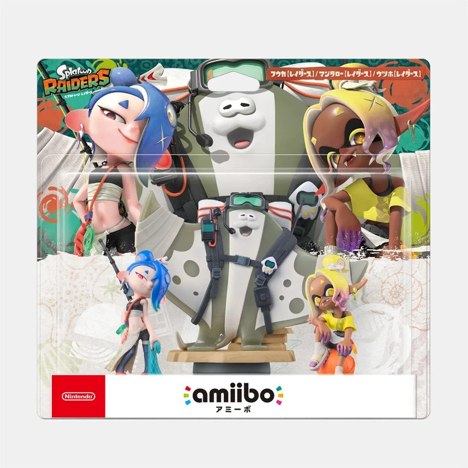 New Nintendo amiibo Deep Cut Raiders Set Shiver Frye Big Man Splatoon