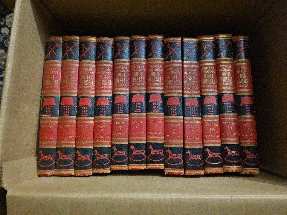 Popular Mechanics Do It Yourself Encyclopedia 12 Vol Set 1955 True 1st Printing