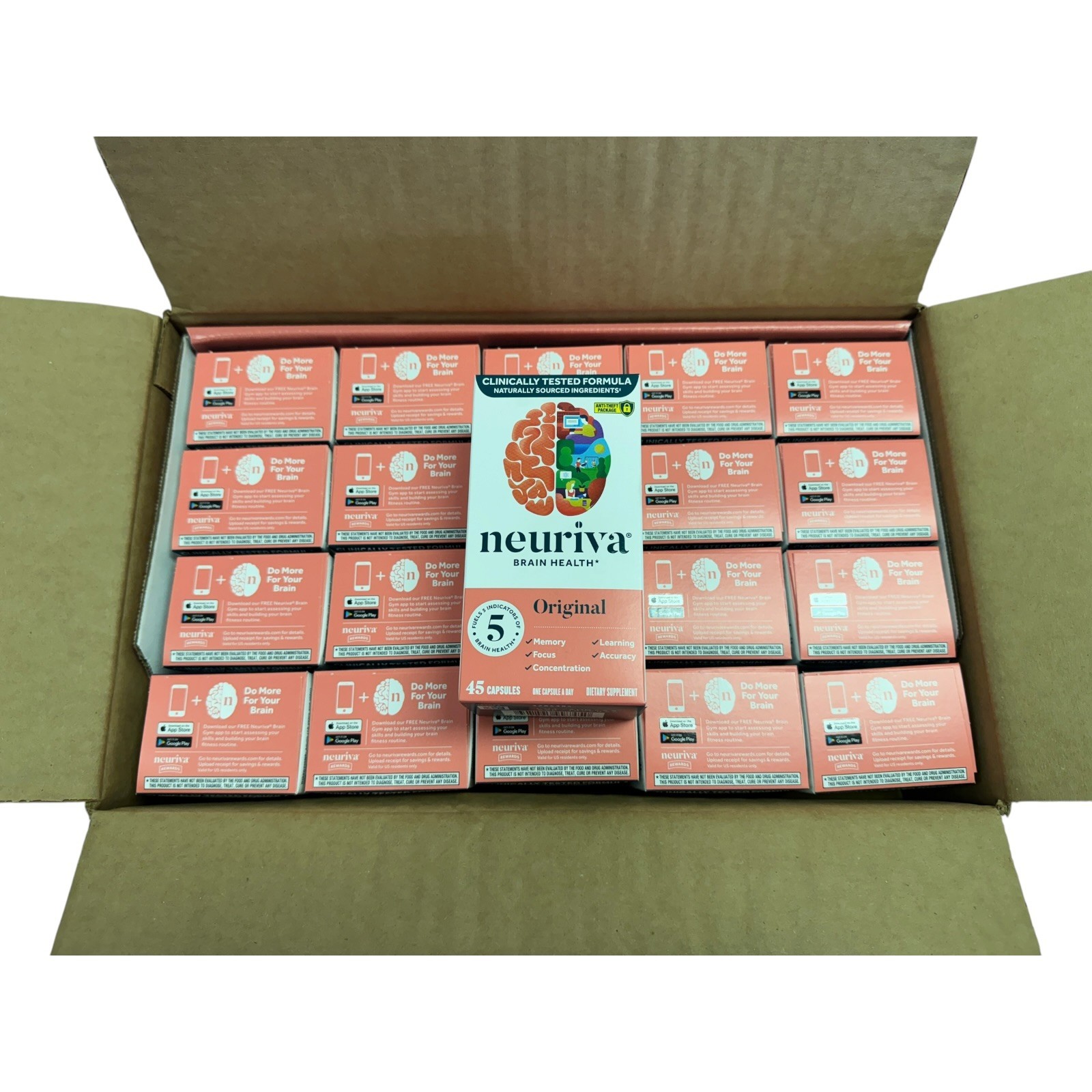 20 Neuriva Brain Health 45 Ct Wholesale Reseller Case Exp 10/2026 - Bulk Buy 20 Neuriva Brain Health 45 Ct Wholesale Reseller Case Exp 10/2026 - Bulk Buy