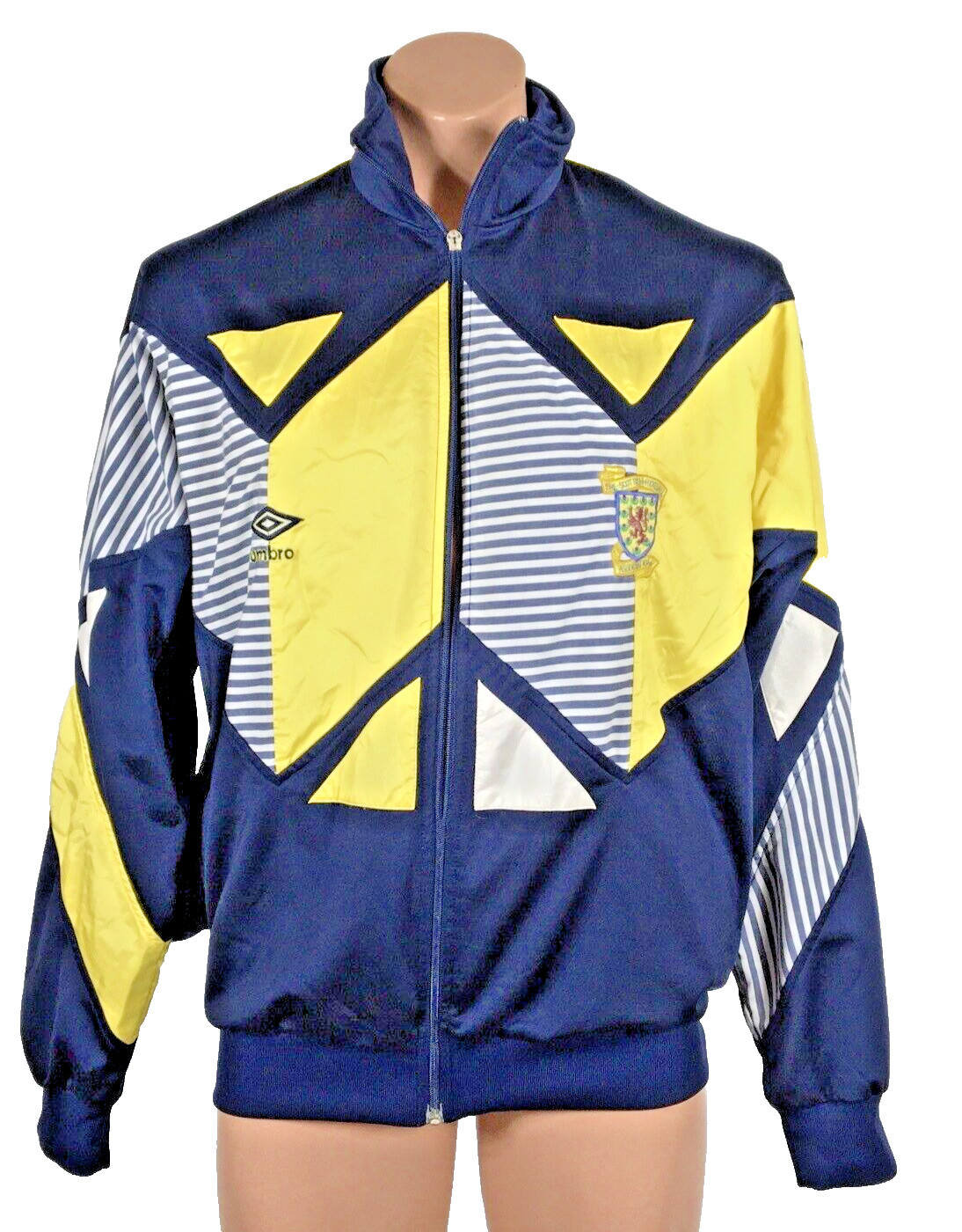 Vintage 1980s SCOTTISH FOOTBALL ASSOCIATION Umbro Embroidered Jacket Large Rare Vintage 1980s SCOTTISH FOOTBALL ASSOCIATION Umbro Embroidered Jacket Large Rare