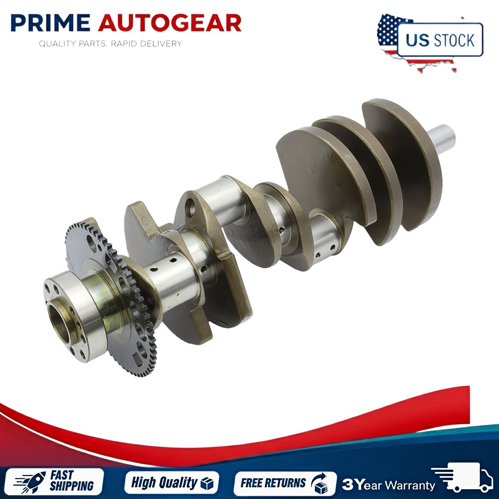 Fits Cadillac Escalade, GMC Yukon, GMC Sierra 6.2L V8 - Gas Engine Crankshaft