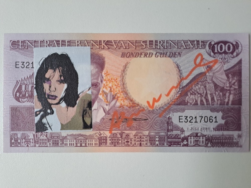 Andy Warhol Original Signed Banknote with a Certificate