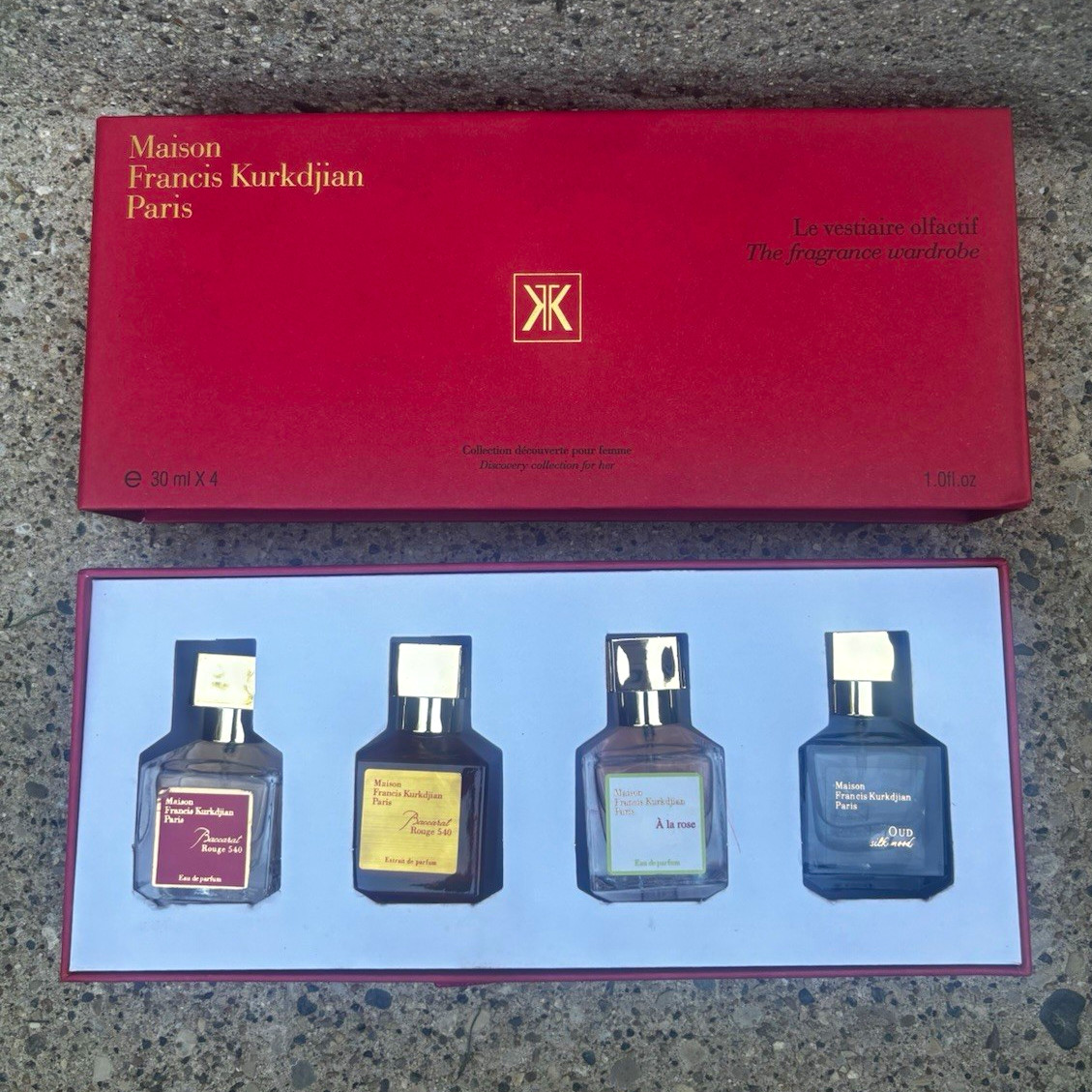 Maison Francis Kurkdjian Paris Le Vestiaire Olfactif Mini Set Gift Box 4 Bottles Maison Francis Kurkdjian Paris Le Vestiaire Olfactif Mini Set Gift Box 4 Bottles