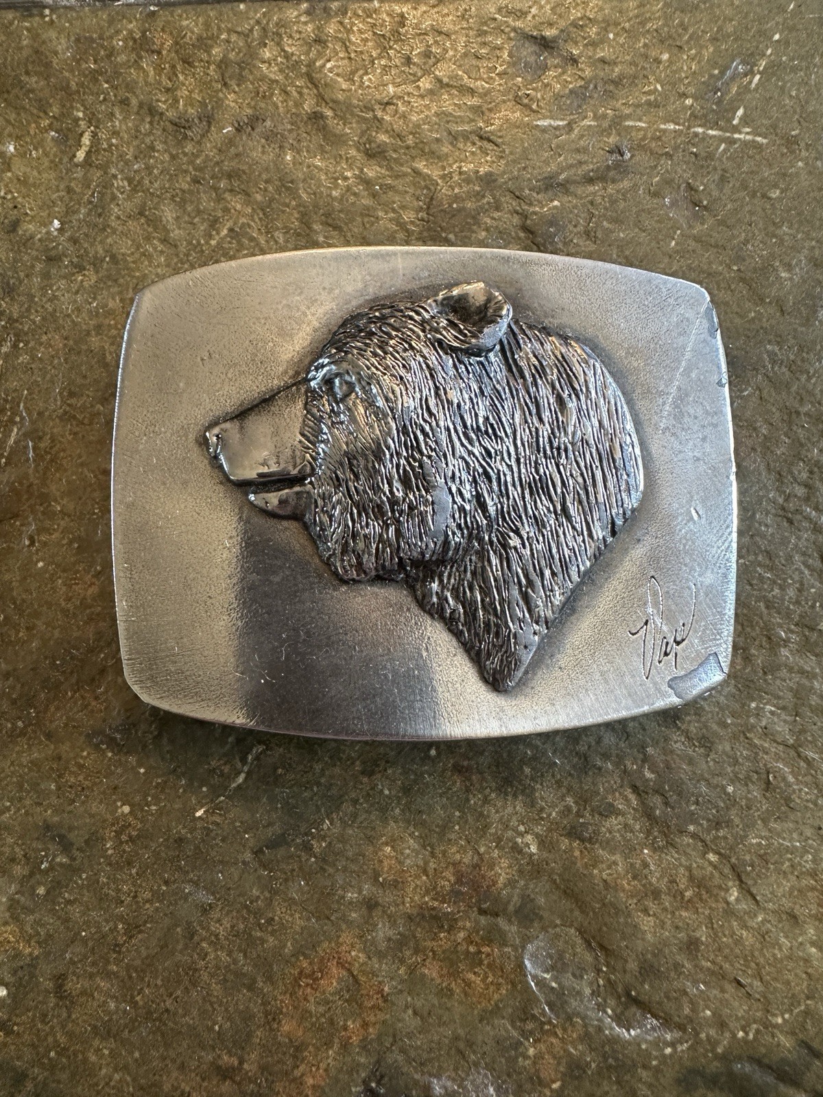 Vintage 1979 Great American Buckle Co Bear Belt Buckle #513 Limited Edition USA