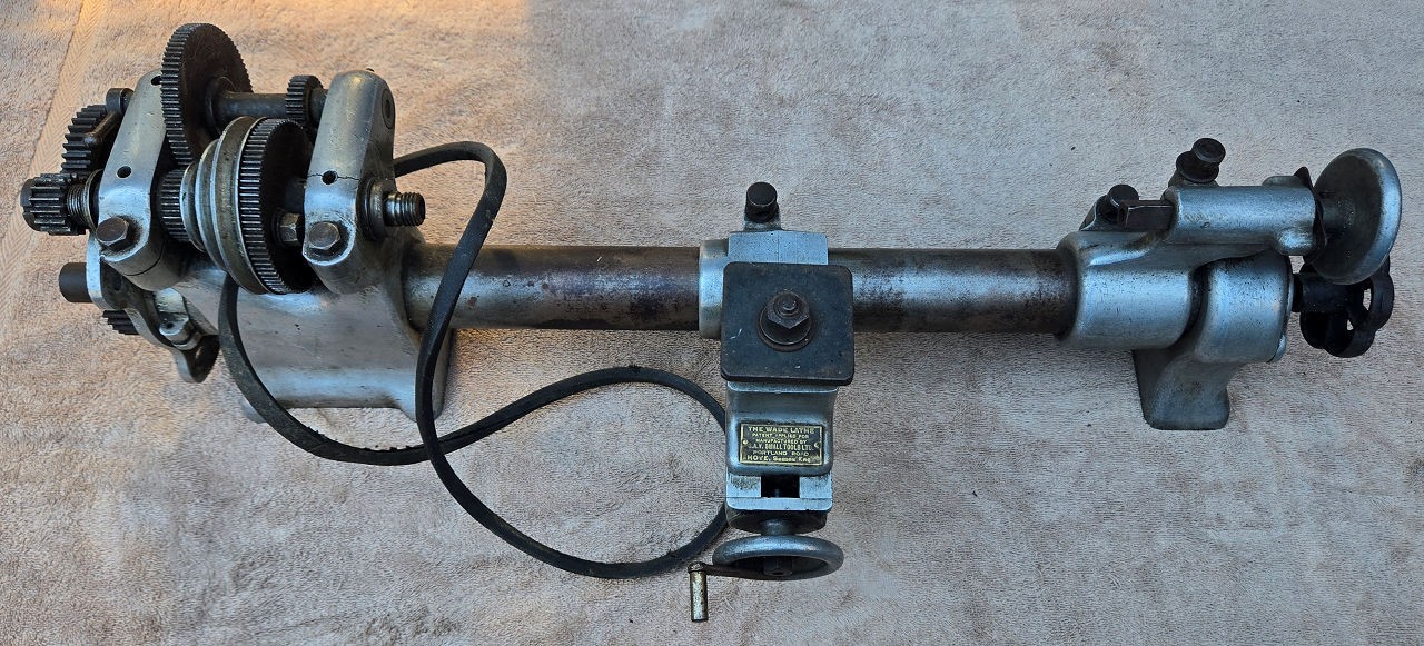 Rare Early Antique ' The Wade CAV Backgeared Screwcutting Metal Lathe Circa 1922