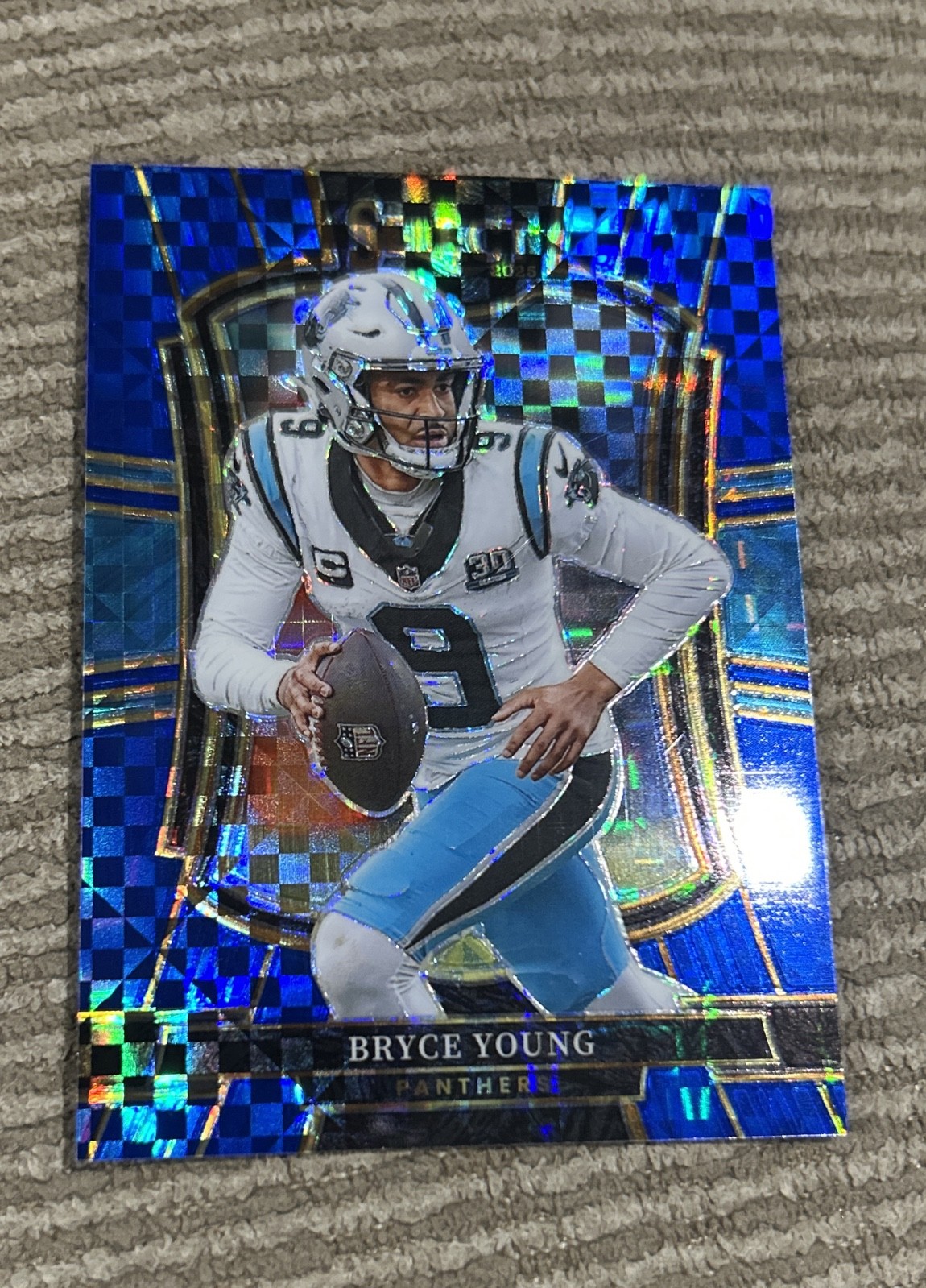 Bryce Young Blue Prizm /175 2025 Panini Select - Premier Level#145 Panthers