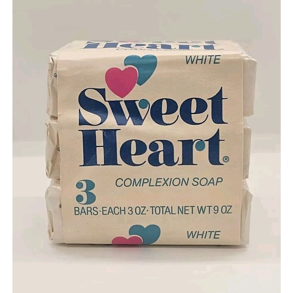 NOS Vintage Sweet Heart Complexion Bar Soap 3 Pack (9oz Total) NOS Vintage Sweet Heart Complexion Bar Soap 3 Pack (9oz Total)