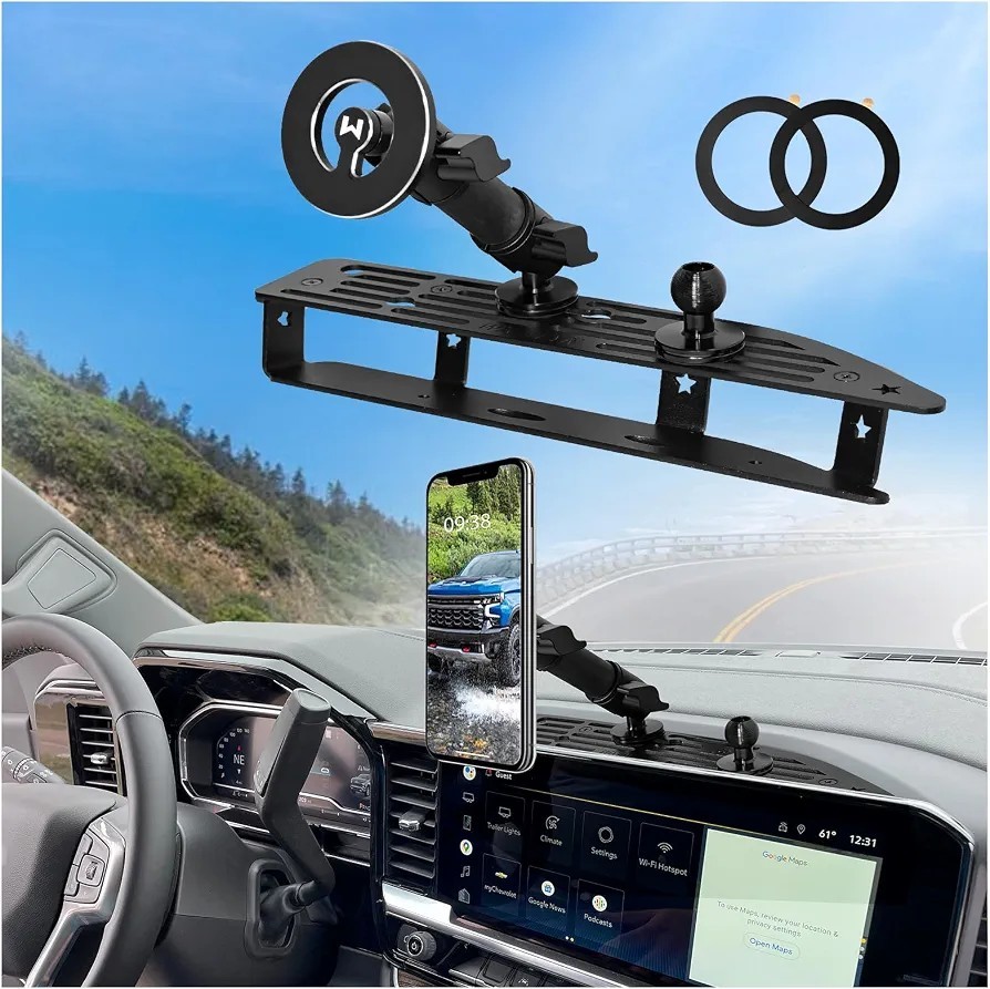 2025 2026 Silverado Sierra Metal Magnetic Phone Mount