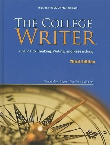 The College Writer A Guide to - GOOD