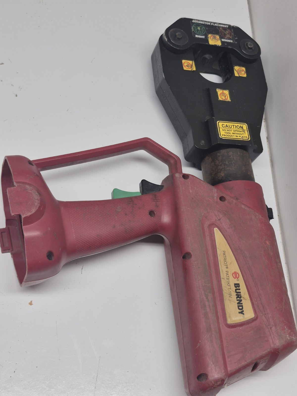 Burndy Patriot Pat 81KFT-18V 4 Post Crimper Works