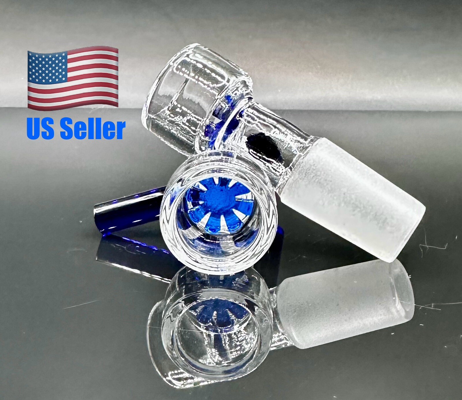1x 14mm Blue Glass SNOWFLAKE SCREEN Slide BOWL Male for Glass Water Pipe Bong 1x 14mm Blue Glass SNOWFLAKE SCREEN Slide BOWL Male for Glass Water Pipe Bong