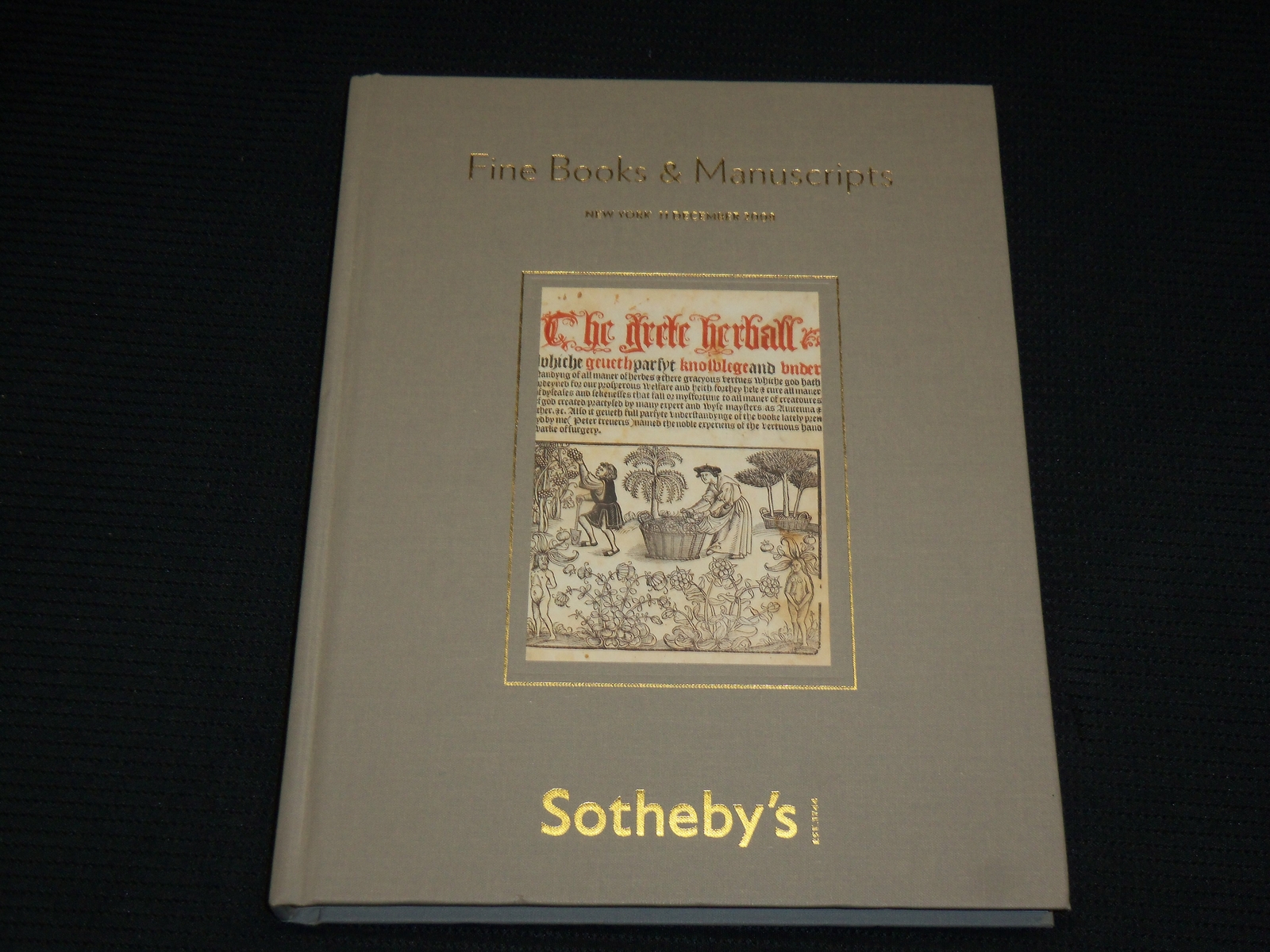 2008 FINE BOOKS & MANUSCRIPTS HARDCOVER BOOK BY SOTHEBY\'S - R 719B
