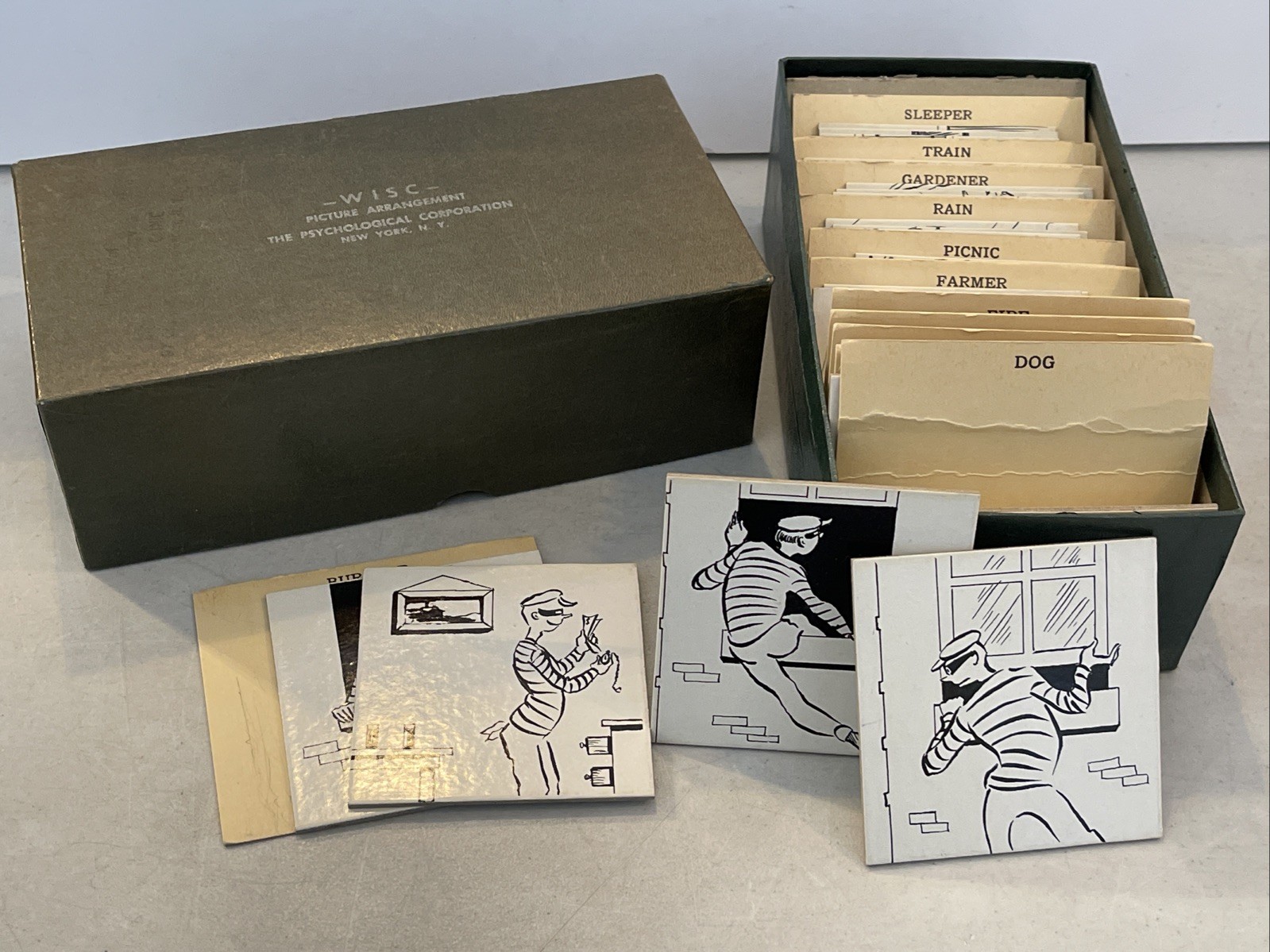 Vintage WISC Picture Arrangement Test Cards Psychological Corporation Wechsler