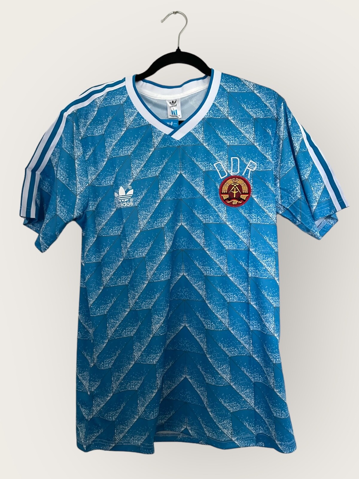 Men’s Adidas East Germany DDR GDR National Team Soccer Jersey Size L Men’s Adidas East Germany DDR GDR National Team Soccer Jersey Size L