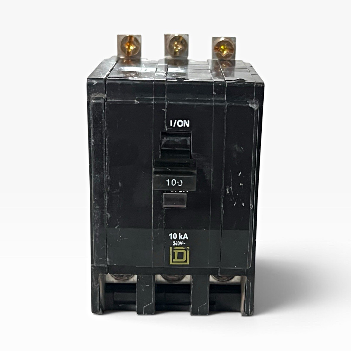 New Square D QOB3100 100A 3-Pole 240VAC Bolt-On Mini Circuit Breaker Trip Ind
