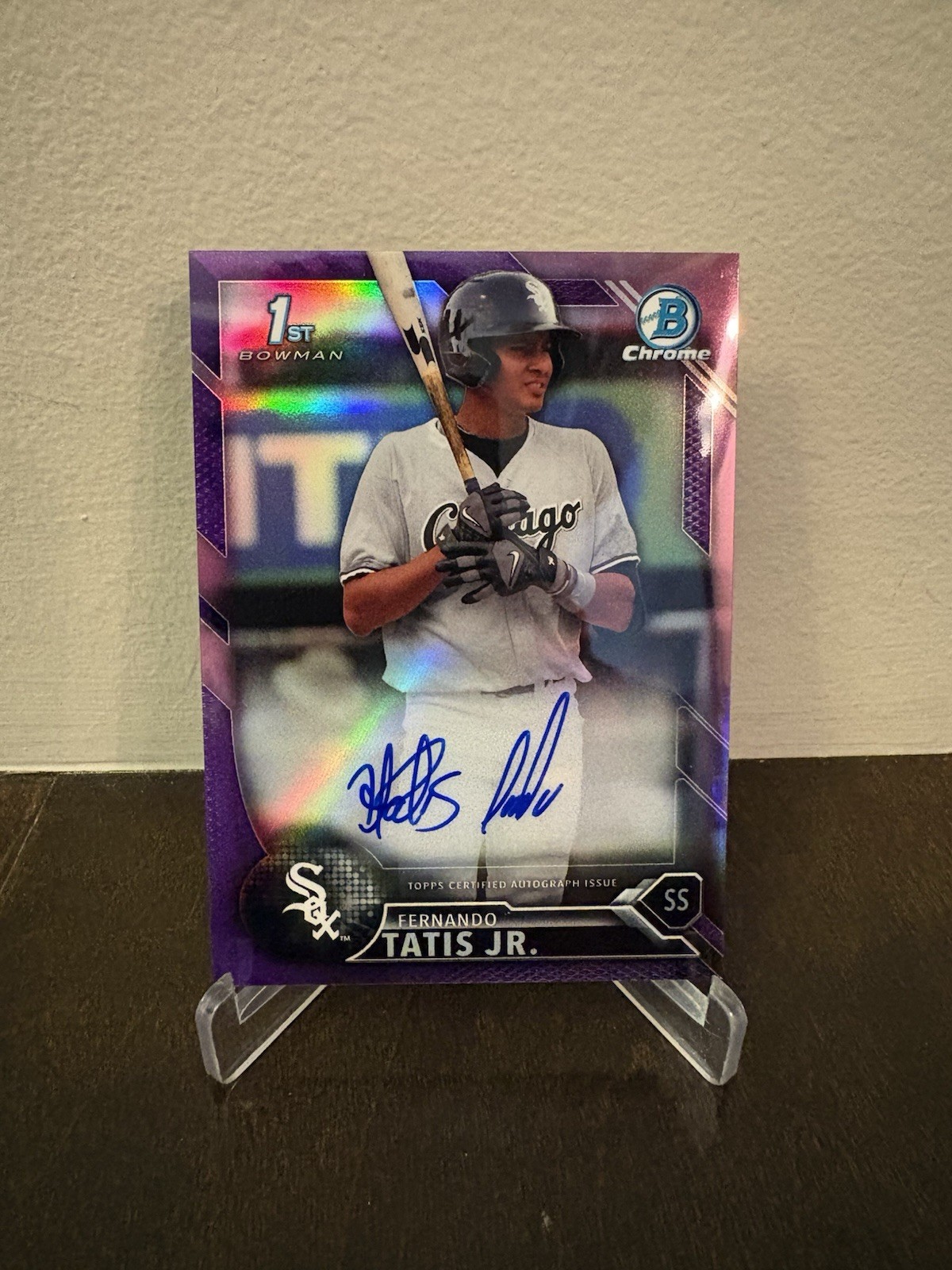 2016 Bowman Chrome - Prospects Fernando Tatís Jr. #CPA-FT Purple Refractor 2016 Bowman Chrome - Prospects Fernando Tatís Jr. #CPA-FT Purple Refractor