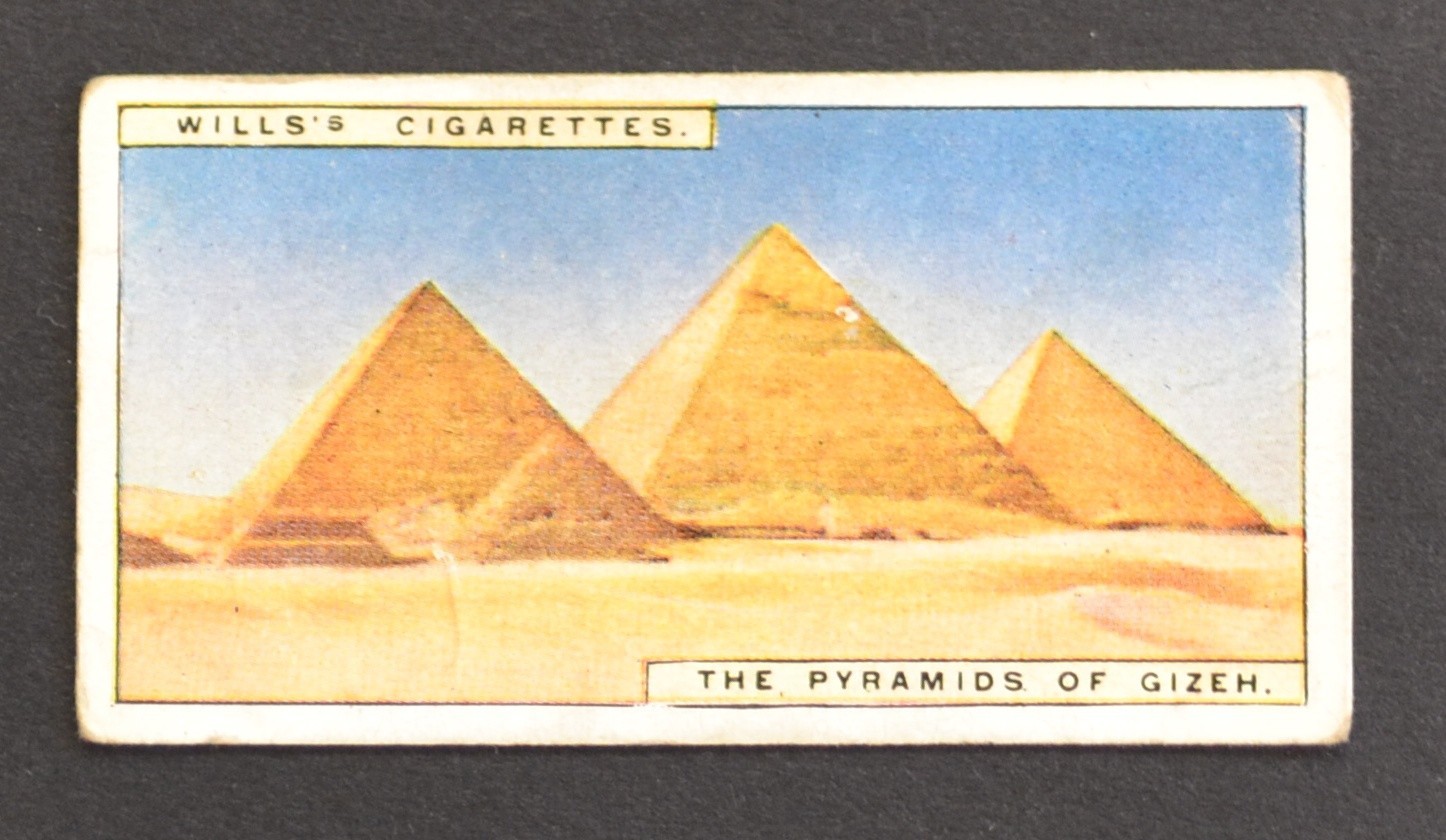 1926 Wills's Wonders of the Past Cigarette Card No. 9 The Pyramids of Gizeh