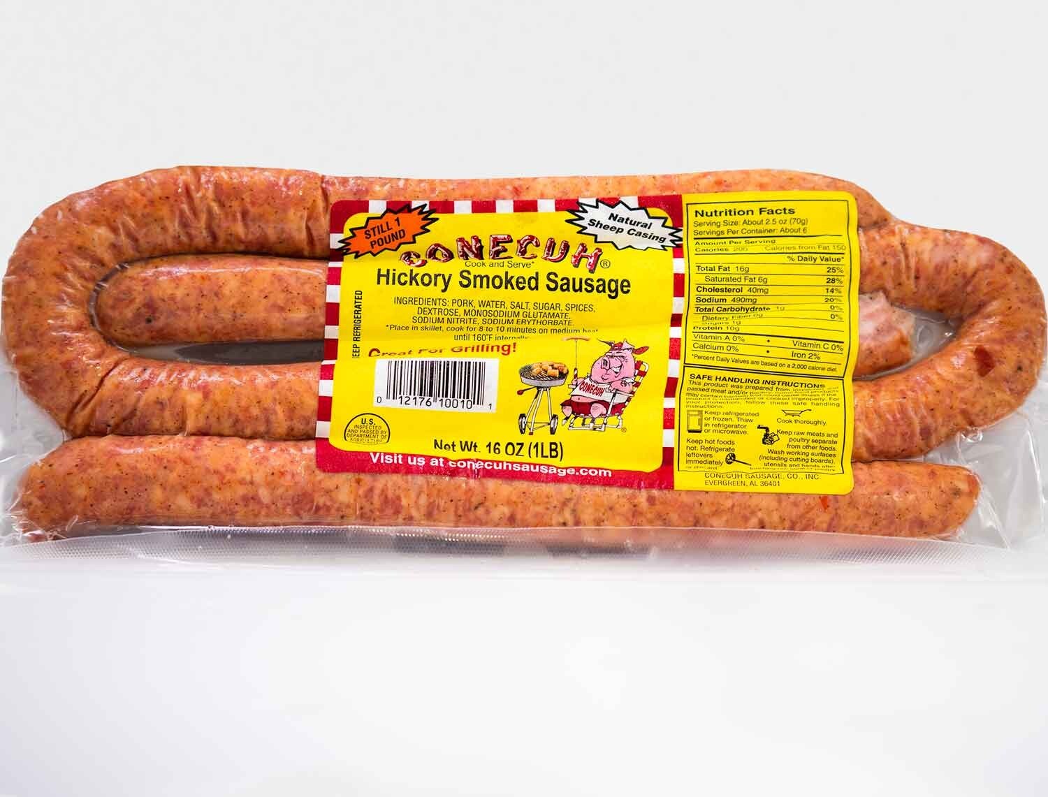 Conecuh Hickory Smoked Sausage 16 Oz (4 Pack) Conecuh Hickory Smoked Sausage 16 Oz (4 Pack)