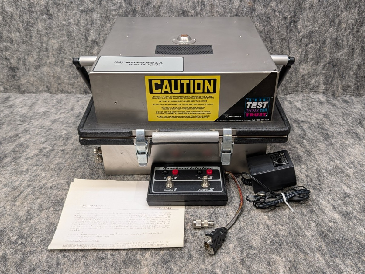 Motorola Micro Radio Frequency IsolatorChamber RF Faraday Shield Box 75-P30999C