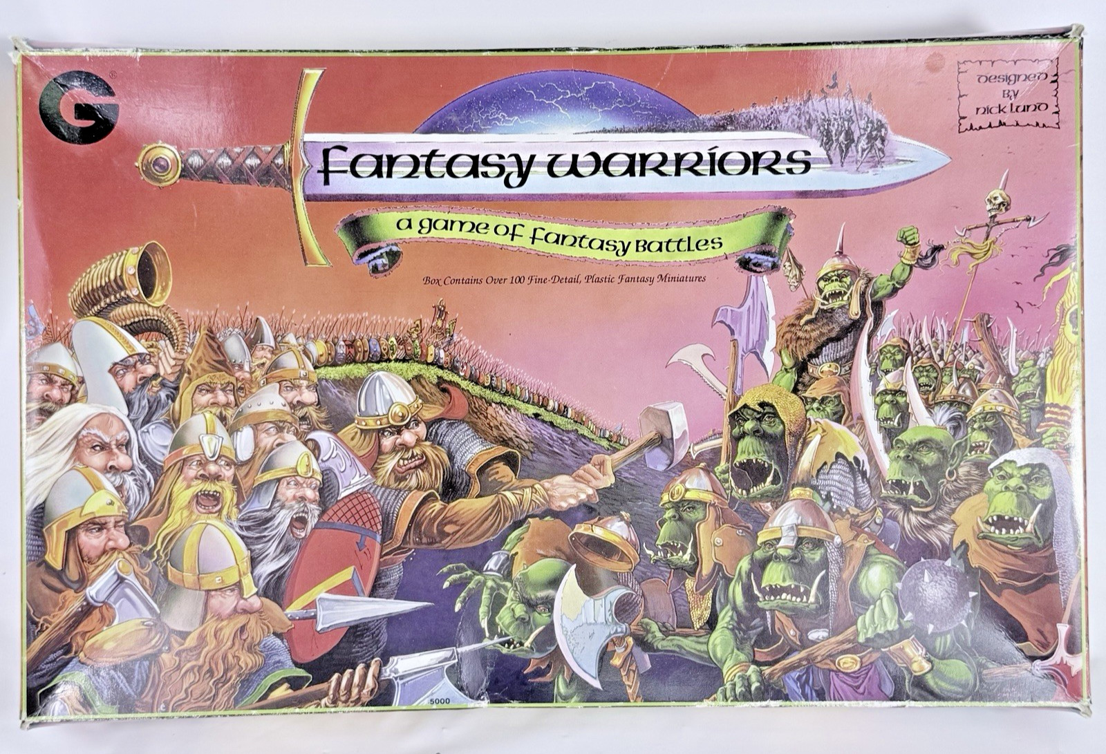 Fantasy Warriors Grenadier 1990 Miniatures Game 97/102 Figures Dwarves Orcs