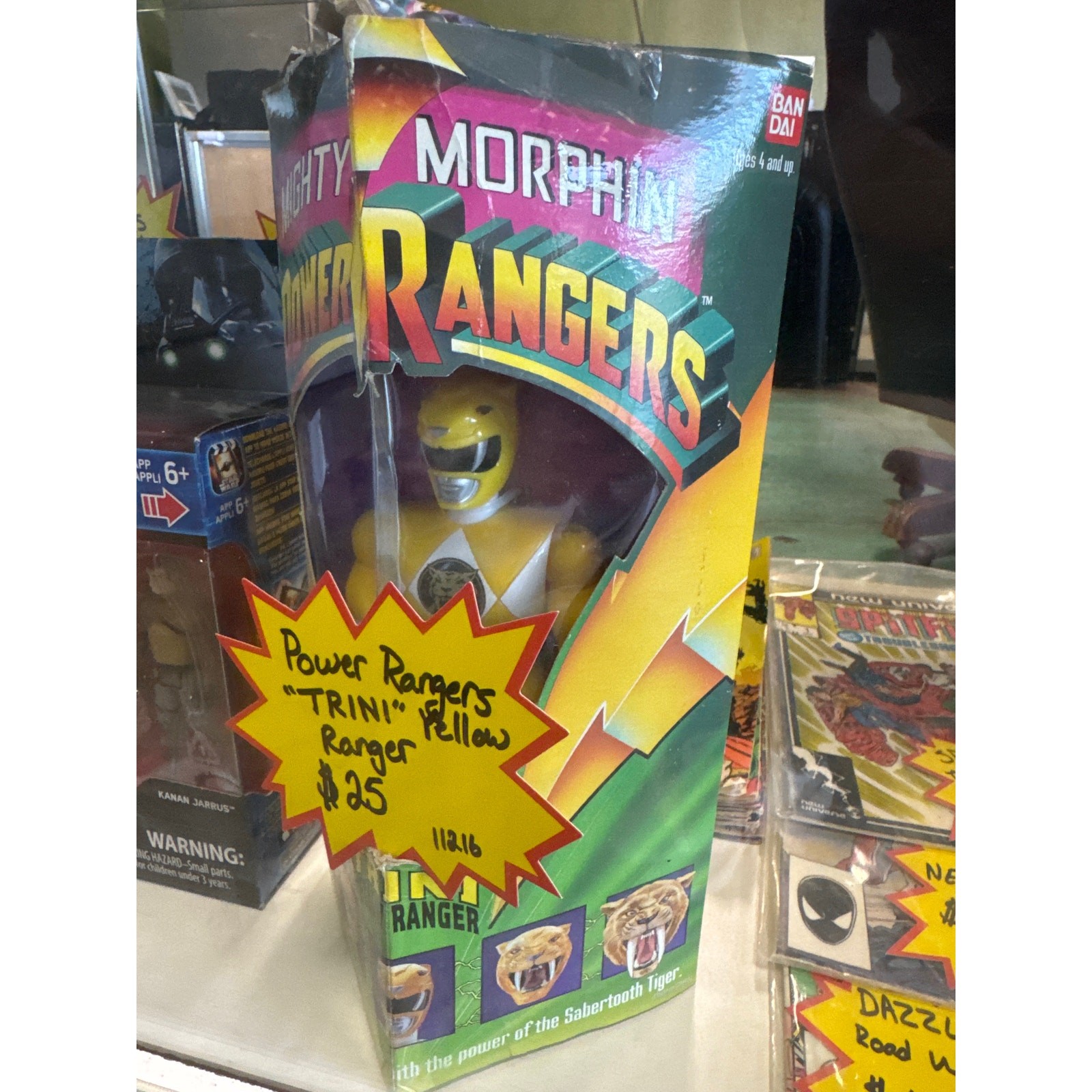 Vintage 1993 Mighty Morphin Power Rangers Yellow Ranger Trini 8\