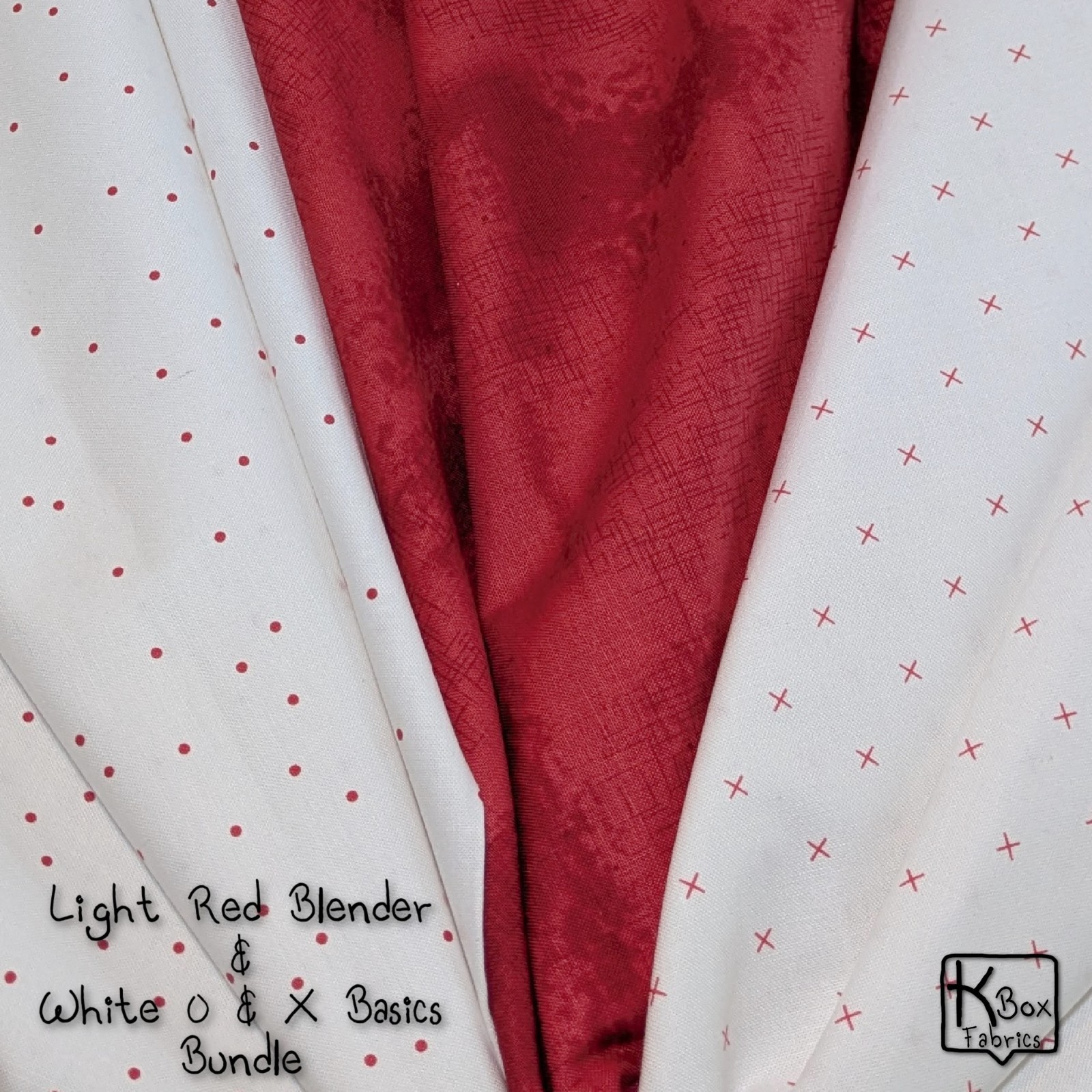 3 Yards Quilting Cotton Fabric Bundle Red & White Blenders Basic Riley Blake