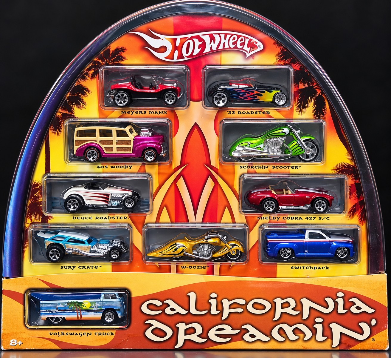 2005 Hot Wheels California Dreamin\' 10 Car Set H7048 Target Exclusive Open Box