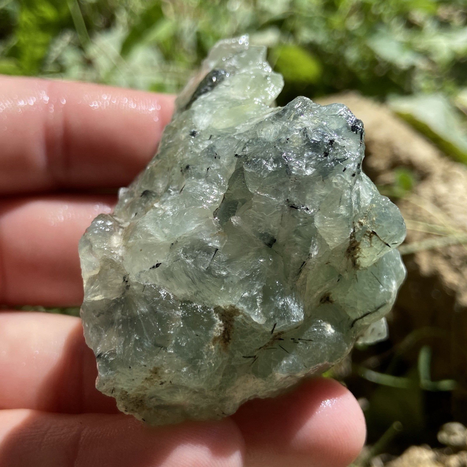 Beautiful Raw Green Prehnite Natural Cluster 4.66 Oz Beautiful Raw Green Prehnite Natural Cluster 4.66 Oz