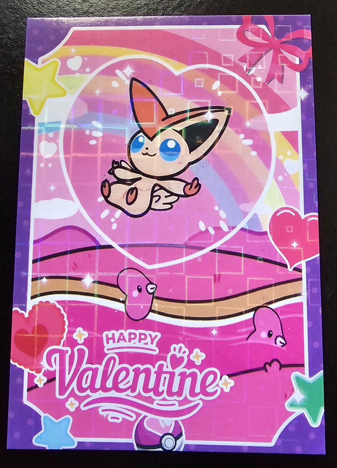 VICTINI - POKEMON PRISMA VALENTINES RARE CCG HOLO VICTINI - POKEMON PRISMA VALENTINES RARE CCG HOLO