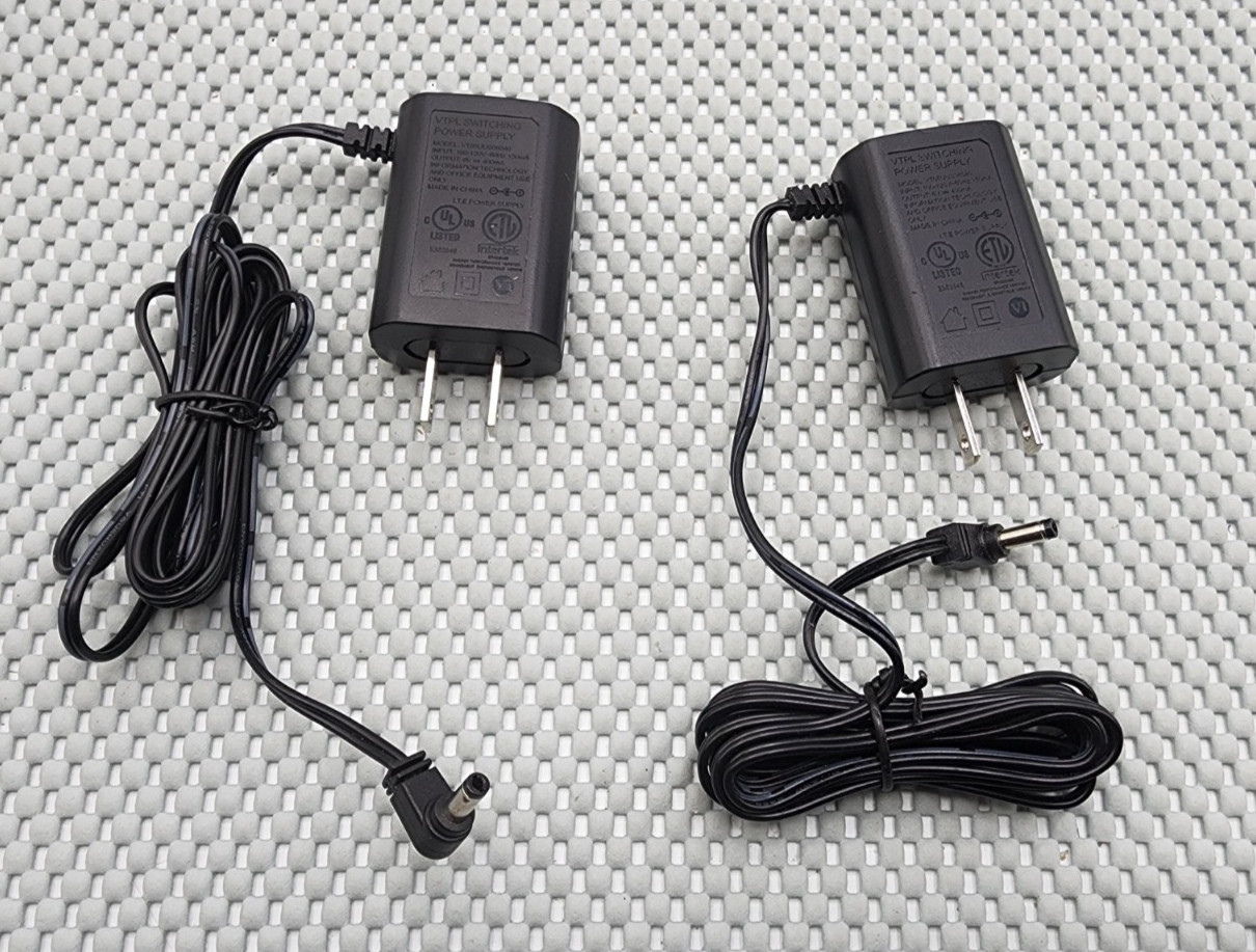 AT&T VTECH Original VT05UUS06040 6V 400MAH AC Charging Adapter (LOT OF 2)